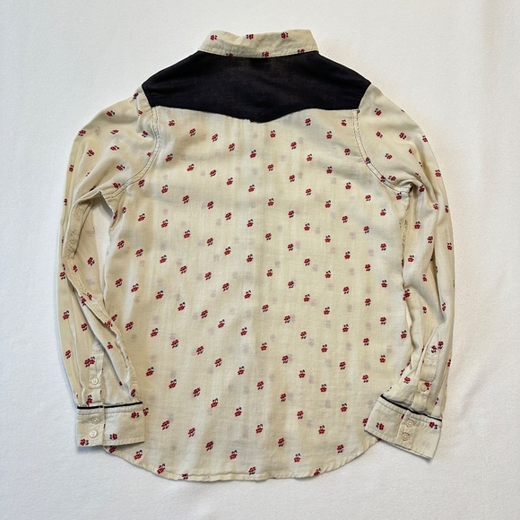 Mossimo Women’s Western Style Button Down Shirt Floral Print  Size Large - Picture 6 of 6